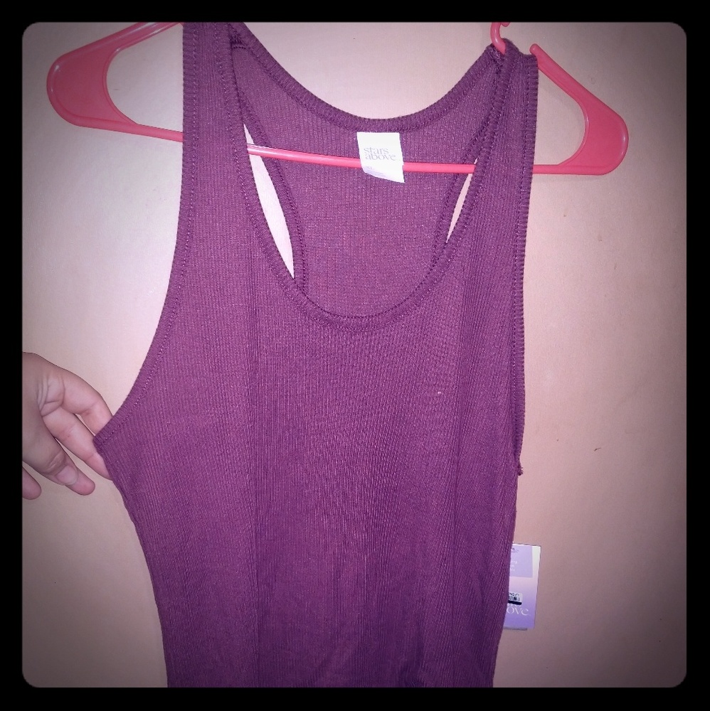 Rib Pajama Tank Top - Stars Above